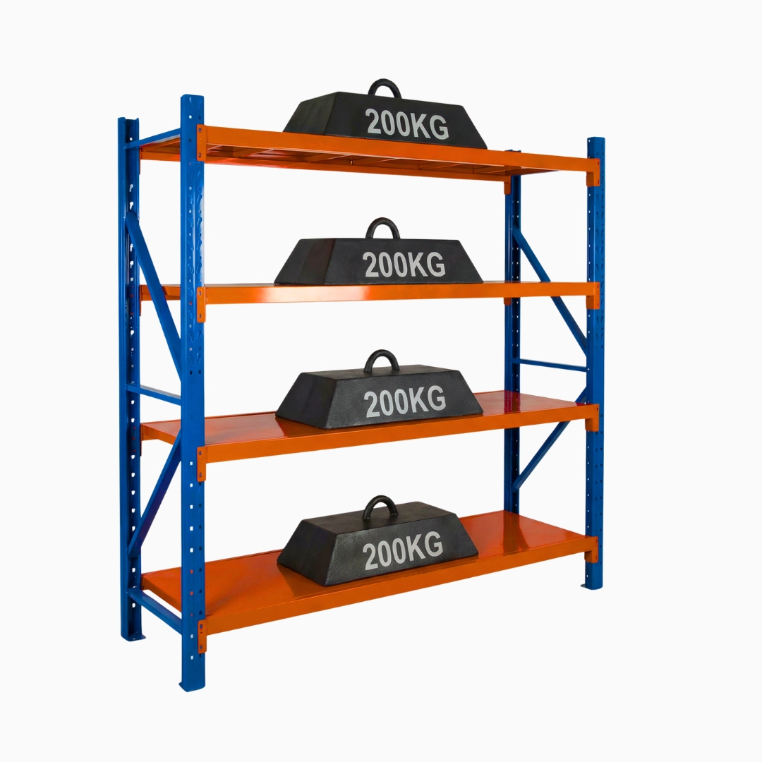 Estante 800KG Naranjo Rack Industrial 800KG - Imagen 1